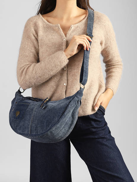 Shoulder Bag Denim Le voyage en panier Blue denim AHP339 other view 1