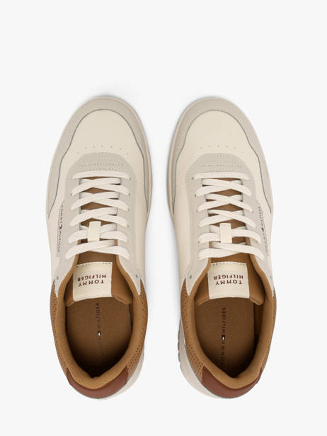 Sneakers En Cuir Tommy hilfiger Beige men 59270GA vue secondaire 3