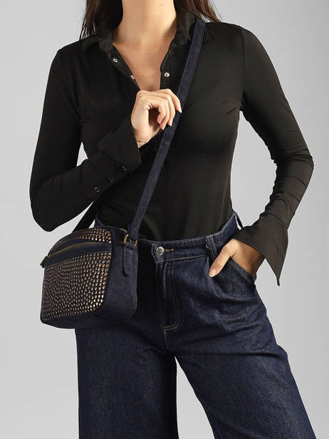 Shoulder Bag Studs Mandoline Blue studs 6734 other view 1