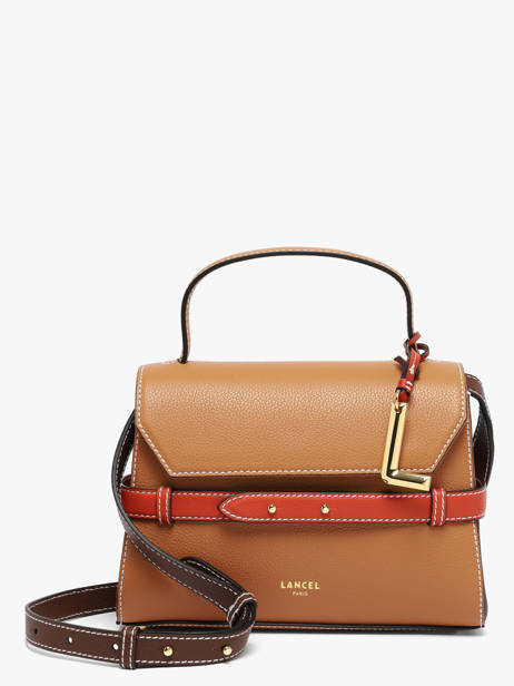 Sac Bandoulière Faubourg Cuir Lancel Marron faubourg A13949