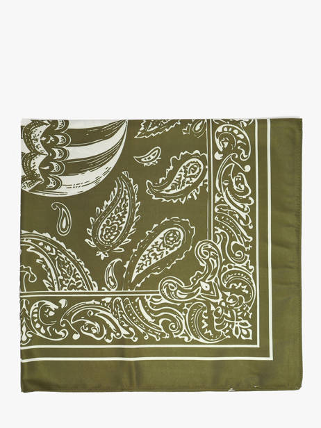 Foulard Colorado 70x70 Le voyage en panier Vert accessoires AHF008 vue secondaire 1