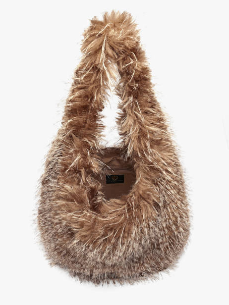 Sac Porté épaule Doudou Polyester Le voyage en panier Beige doudou AHP318 vue secondaire 3