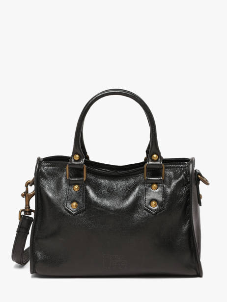 Sac Bandoulière Cow Shiny Cuir Basilic pepper Noir cow shiny BCOS72