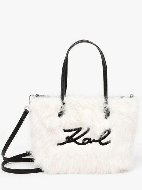 Sac Porté épaule K Signature Karl lagerfeld Blanc k signature B4W50019