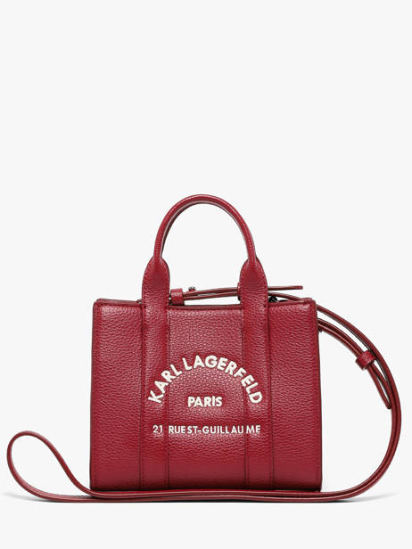 Sac Xs Rsg Cuir Avec Bandoulière Karl lagerfeld Rouge rsg B1W30042