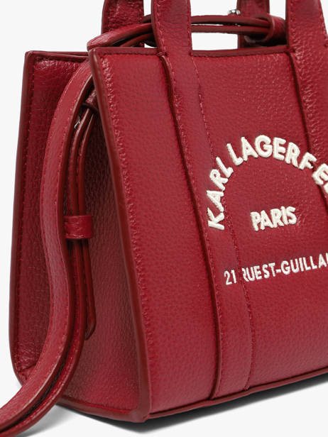 Sac Xs Rsg Cuir Avec Bandoulière Karl lagerfeld Rouge rsg B1W30042 vue secondaire 2