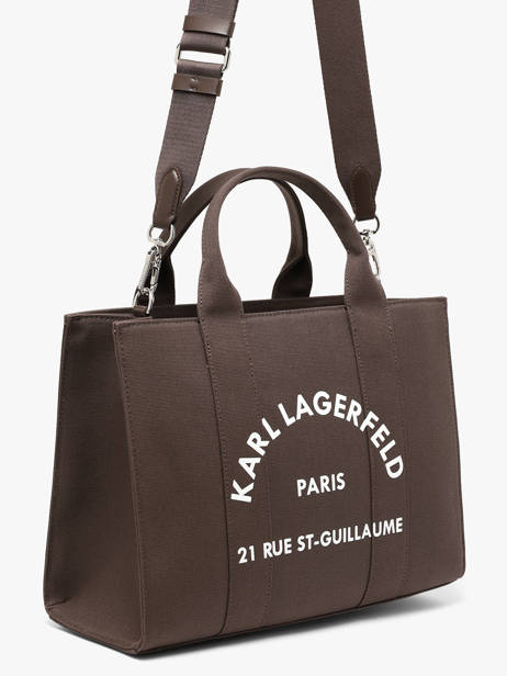 Sac Porté Main Rsg Coton Karl lagerfeld Marron rsg A1W50010 vue secondaire 1