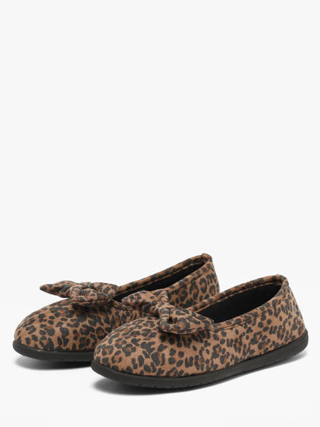 Chaussons Isotoner Marron women 97397 vue secondaire 1