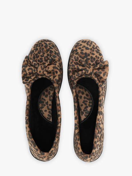 Chaussons Isotoner Marron women 97397 vue secondaire 3
