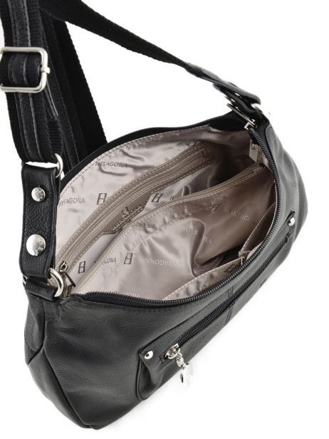 Hobo Bag Confort Leather Hexagona Black confort 462349 other view 5