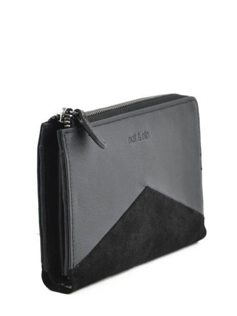 Wallet Leather Nat et nin Black vintage LINN other view 1