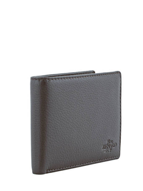 Wallet Leather Yves renard Brown foulonne 2377 other view 1