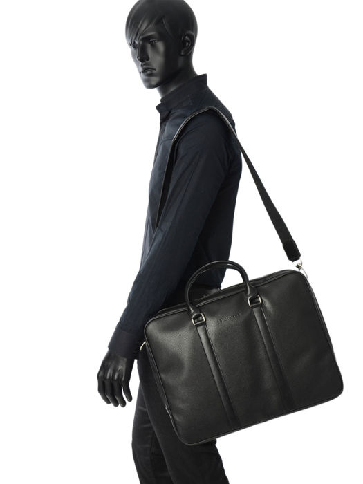 Longchamp Le foulonné Briefcase Black