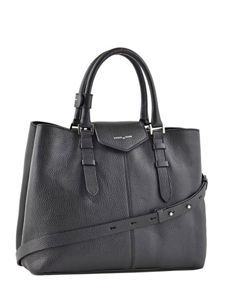 Shopping Bag Les Marquises Leather Nathan baume Black les marquises N1720104 other view 3