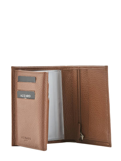 Wallet Leather Azzaro Brown trigger AZ903156 other view 1