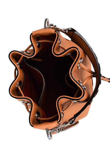 Small Leather Bucket Bag Ninon Lancel Brown ninon A10922 other view 4