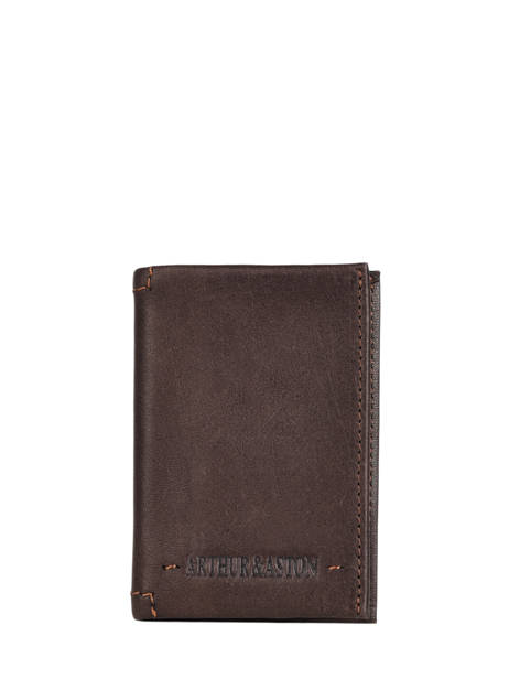 Card Holder Leather Arthur & aston Brown johany 121