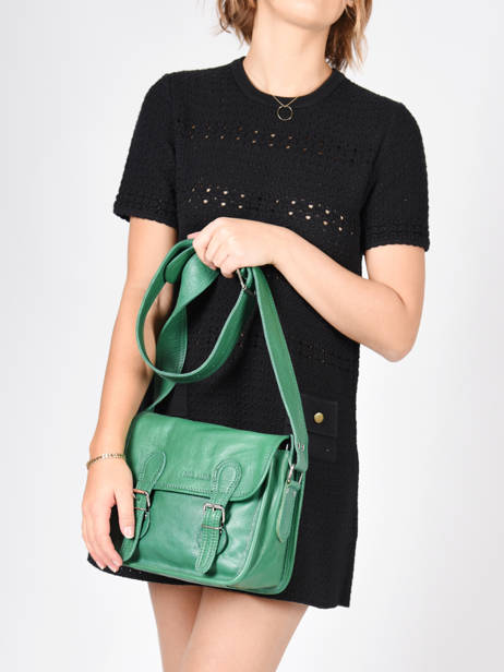 Leather La Sacoche Crossbody Bag Paul marius Green vintage S other view 2