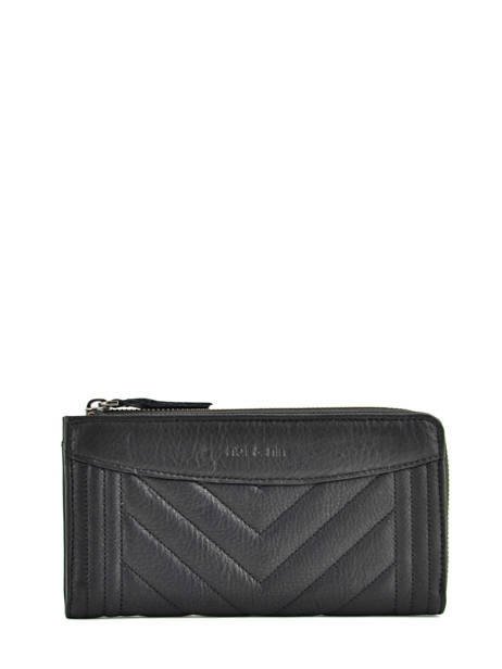 Wallet Leather Vintage Nat et nin Black vintage LENA