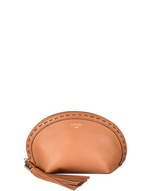 Leather Premier Flirt Pouch Lancel Brown premier flirt A11134