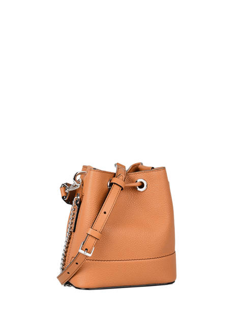 Leather Ninon Mini Bucket Bag Lancel Brown ninon A11466 other view 4