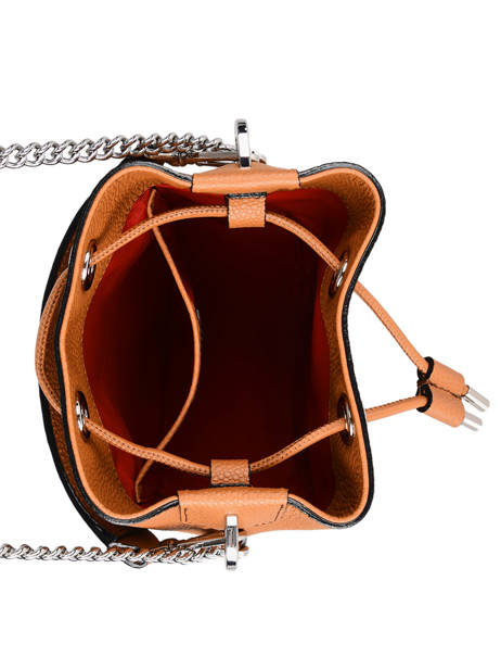 Leather Ninon Mini Bucket Bag Lancel Brown ninon A11466 other view 6