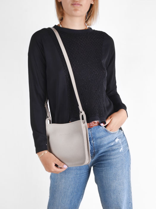 Longchamp Le foulonné Messenger bag Gray