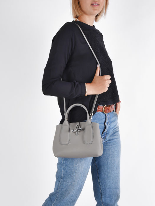 Longchamp Roseau Handbag Gray