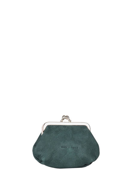 Leather Coin Purse Etincelle Nubuck Etrier Green etincelle nubuck EETN654 other view 2