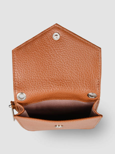 Leather Foulonné Pia Phone Bag Lancaster Brown foulonne pm 27 other view 2