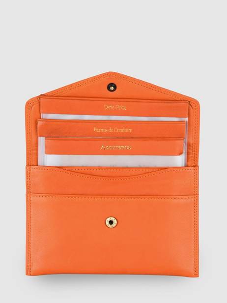 Wallet Leather Katana Orange marina 753104 other view 1