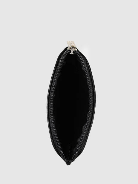 Leather Foulonné Zip Coin Purse Yves renard Black foulonne 23A2 other view 1