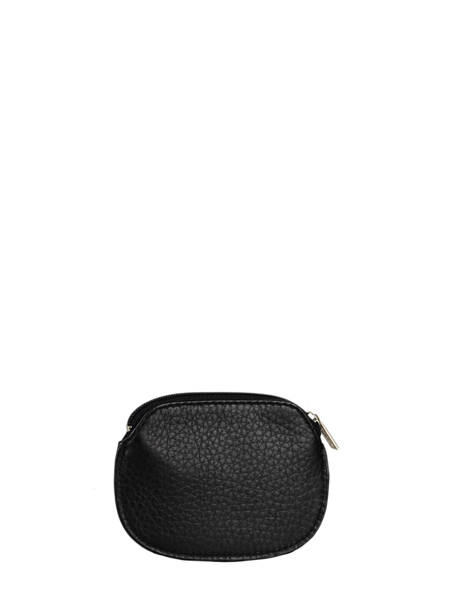 Leather Foulonné Zip Coin Purse Yves renard Black foulonne 23A2 other view 2