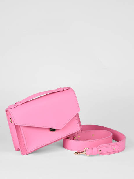 Sac BandouliÃ¨re ZoÃ© Cuir Lancaster Rose zoe 10 vue secondaire 2