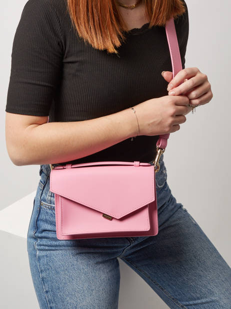 Sac BandouliÃ¨re ZoÃ© Cuir Lancaster Rose zoe 10 vue secondaire 1