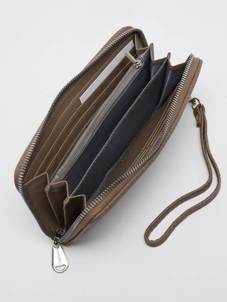 Zip Wallet Classic Miniprix Brown grained H1689 other view 2