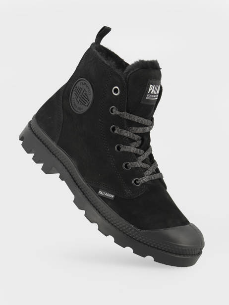 Boots Pampa Hi Zip Wl In Leather Palladium Black women 95982010 other view 1