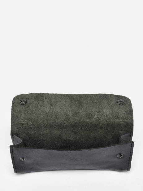 Pouch Leather Paul marius Black vintage TROUSSE other view 1