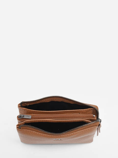 Porterfeuille FoulonnÃ© Cuir Yves renard Marron foulonne 29461 vue secondaire 1