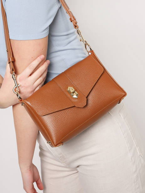 Crossbody Bag Foulonne Double Leather Lancaster Brown foulonne double 53 other view 1