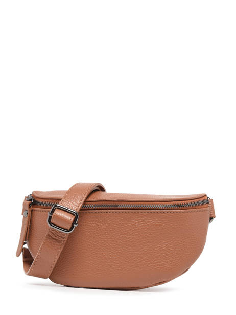 Sac Banane Caviar Cuir Milano Marron caviar CA19091B