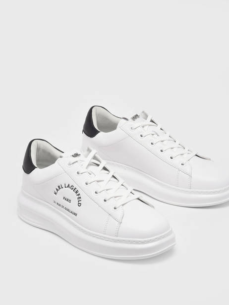 Sneakers Kapri Men Maison En Cuir Karl lagerfeld Blanc men KL52538 vue secondaire 2