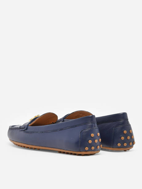 Moccasins Barnsbury In Leather Lauren ralph lauren Blue women 85284707 other view 4