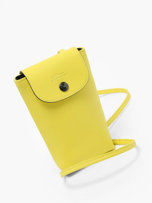 Longchamp Le pliage xtra Ipod case / cd holder Yellow