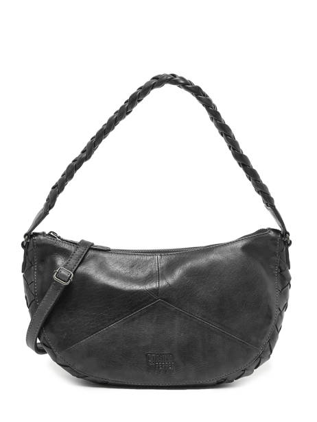 Shoulder Bag Obbo Leather Basilic pepper Black obbo BOBB02