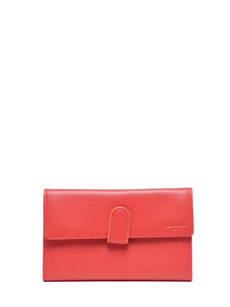 Continental Wallet Leather Hexagona Red multico 227378