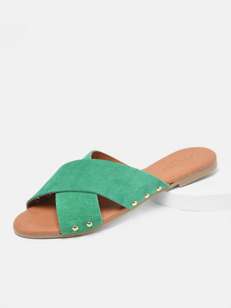 Slippers Vuma In Leather Pieces Multicolor women 17123021 other view 1
