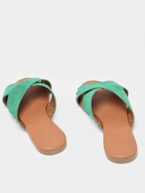 Slippers Vuma In Leather Pieces Multicolor women 17123021 other view 3
