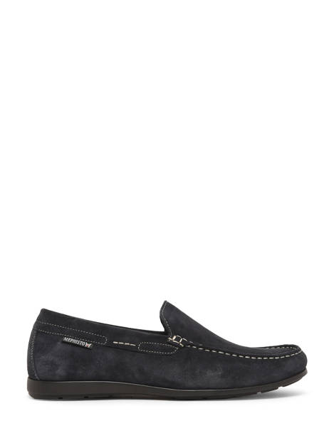 Moccasins Algoras In Leather Mephisto Blue men P5052113