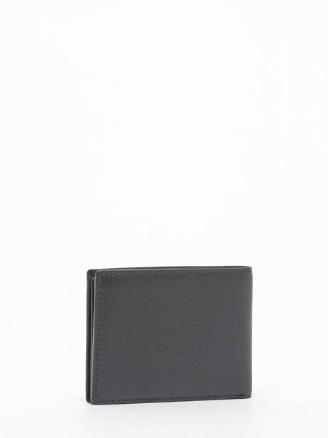 Wallet Leather Yves renard Blue foulonne 2375 other view 2